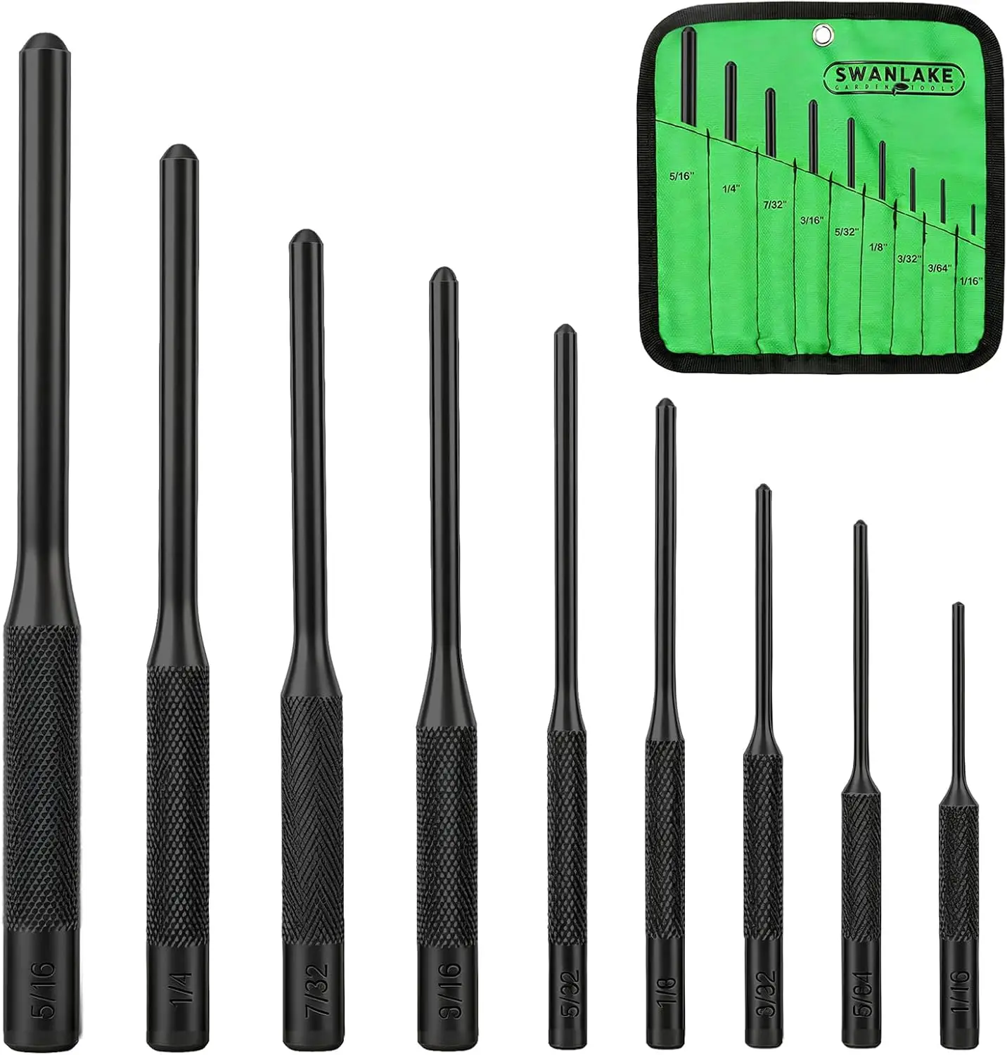 9-Piece Roll Pin Punch Set, Removing Repair Tool with Holder for Automotive, Watch, Jewelry & Craft
9-Piece Roll Pin Punch Set, Removing Repair Tool with Holder for Automotive, Watch, Jewelry & Craft
