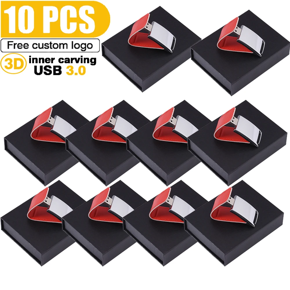 10pcs/lot High Speed Leather USB Flash Drive 3.0 128GB Color Pen Drive Free Customized Logo 64GB Wedding Box Gift U disk 32GB
10pcs/lot High Speed Leather USB Flash Drive 3.0 128GB Color Pen Drive Free Customized Logo 64GB Wedding Box Gift U disk 32GB