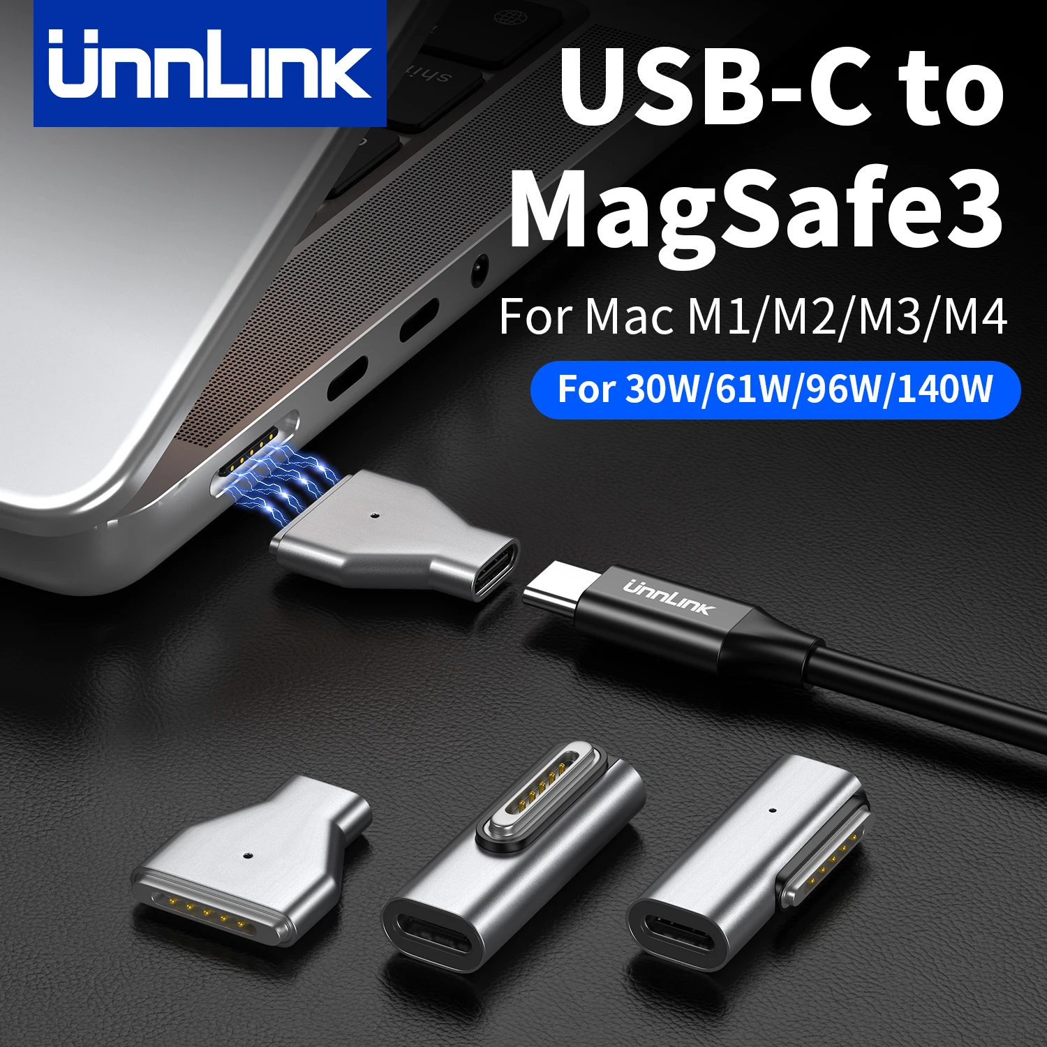 Адаптер Unnlink 140W USB-C на Magsafe 3 для MacBook Pro (M1-M5, 2021-2025) 14"/16", MacBook Air (M2-M5, 2022-2025) 13"/15"
Адаптер Unnlink 140W USB-C на Magsafe 3 для MacBook Pro (M1-M5, 2021-2025) 14"/16", MacBook Air (M2-M5, 2022-2025) 13"/15"