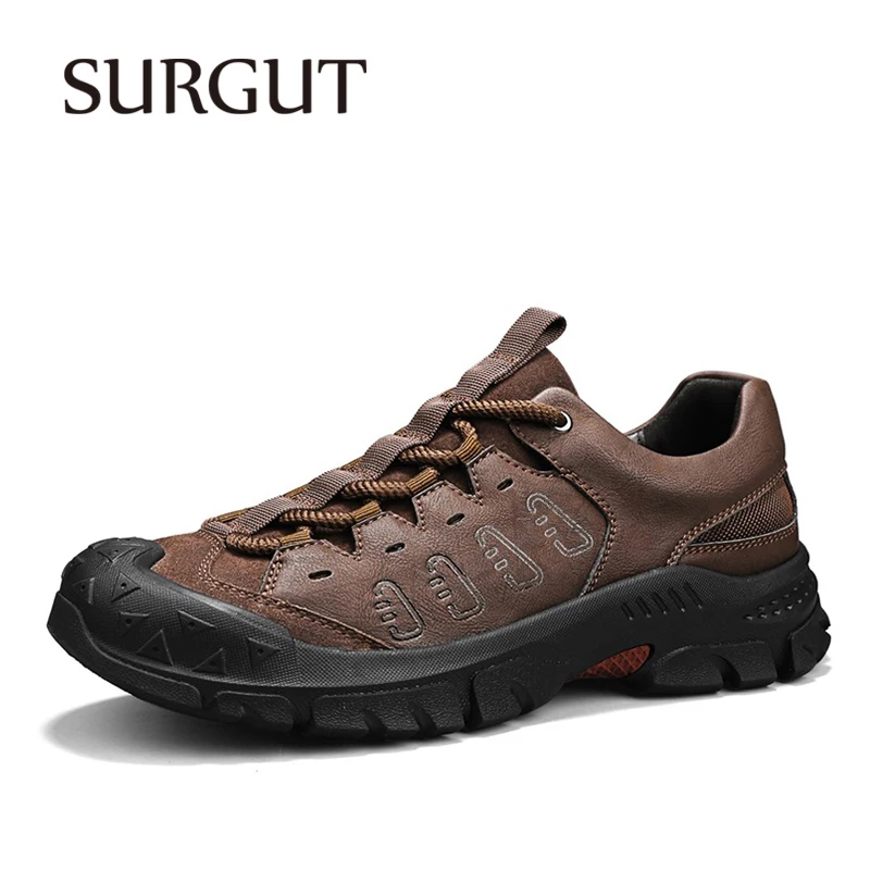 SURGUT Minimalist Design Cowhide Leather Upper Delicate Touch Effortless Walking Fashion Stitching Lace-Up Versatile Men Shoes
SURGUT Minimalist Design Cowhide Leather Upper Delicate Touch Effortless Walking Fashion Stitching Lace-Up Versatile Men Shoes