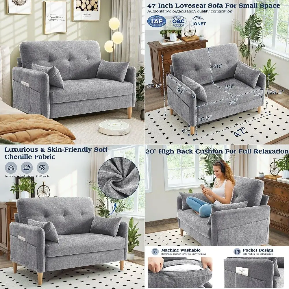 Choice Products 77 Mid Century Modern Boucle Loveseat Sofa, Couch, Convertible Sofa Sleeper Bed w Real Wood, Removable Armrest
Choice Products 77 Mid Century Modern Boucle Loveseat Sofa, Couch, Convertible Sofa Sleeper Bed w Real Wood, Removable Armrest