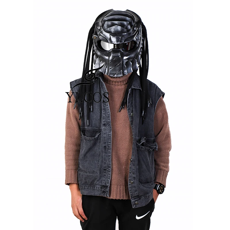 Motorcycle Helmet For Men Women Unisex Predator Cosplay Helmet Mask Halloween Party Fashion Cool Gift
Motorcycle Helmet For Men Women Unisex Predator Cosplay Helmet Mask Halloween Party Fashion Cool Gift