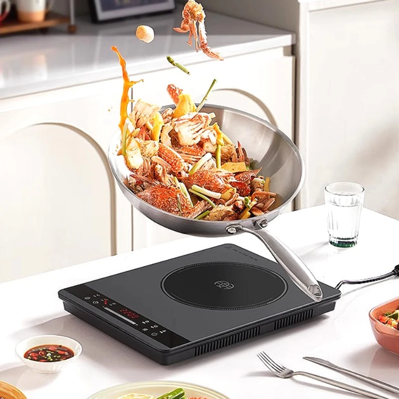 Induction cooker household new intelligent ultra-thin small high-end high-power stir-fried vegetable hot pot
Induction cooker household new intelligent ultra-thin small high-end high-power stir-fried vegetable hot pot