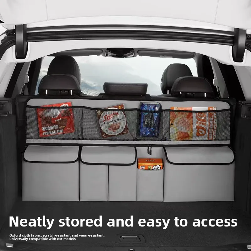 Large Capacity Oxford Cloth Car Storage Bag - Integrated Organizer for Trunk & Rear Seat Use
Large Capacity Oxford Cloth Car Storage Bag - Integrated Organizer for Trunk & Rear Seat Use