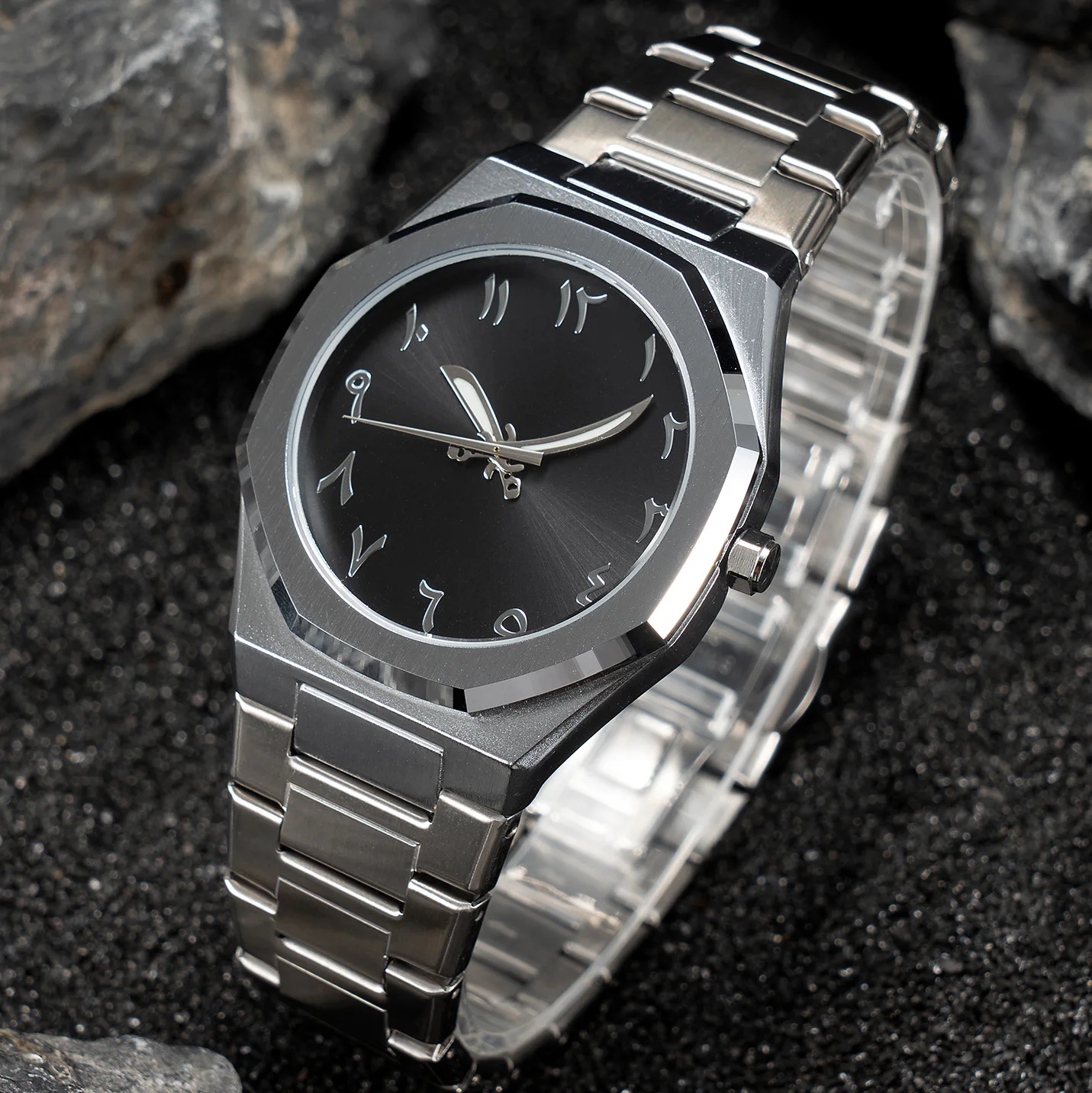 Fashion Luxury Casual Watch for Men Arabic Numeral Dial Stainless Steel Band Waterproof Men's Wristwatch
Fashion Luxury Casual Watch for Men Arabic Numeral Dial Stainless Steel Band Waterproof Men's Wristwatch