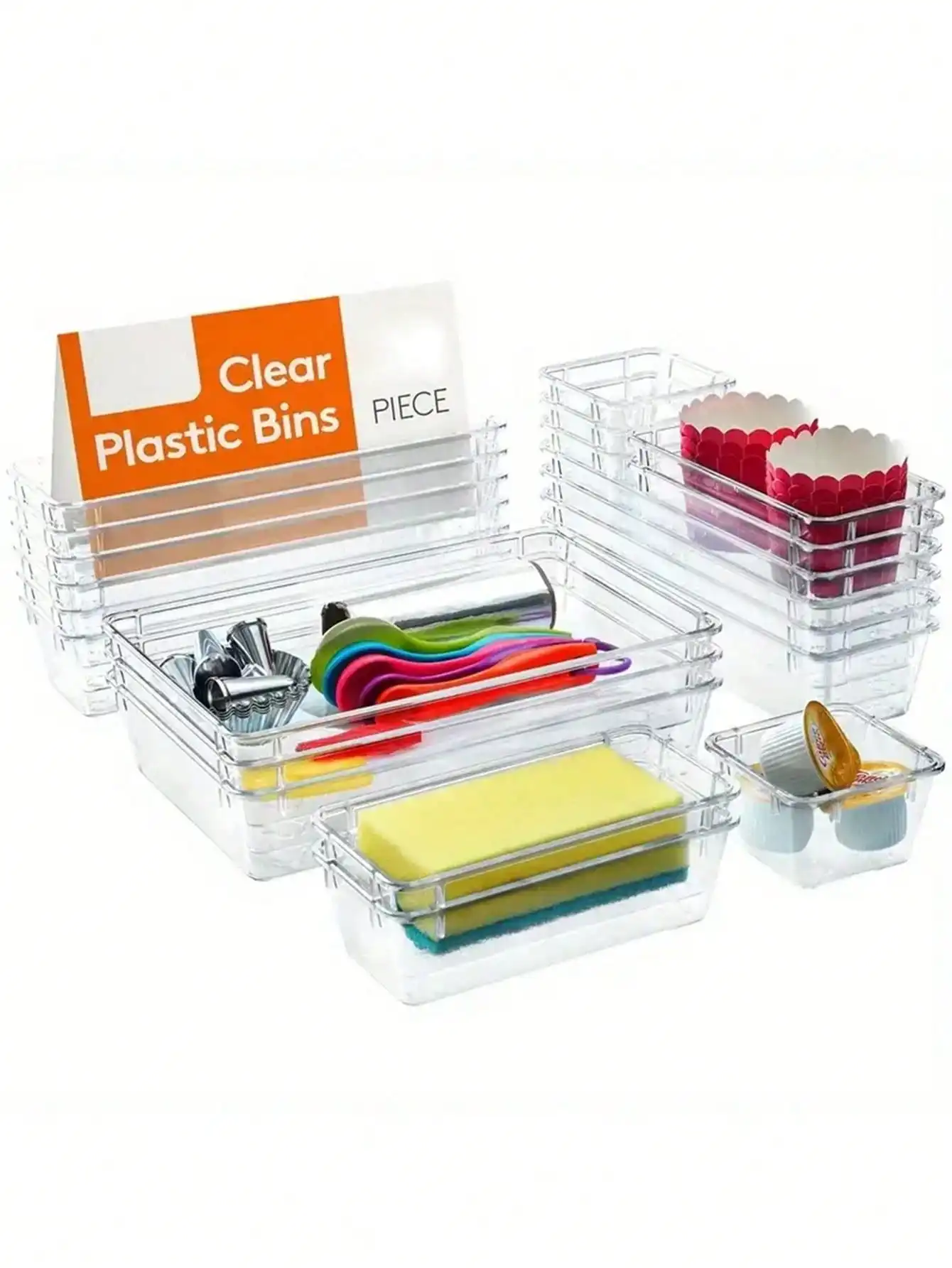 13/25/44pcs Clear Drawer Partition Organizer - For Cosmetics & Jewelry Storage
13/25/44pcs Clear Drawer Partition Organizer - For Cosmetics & Jewelry Storage