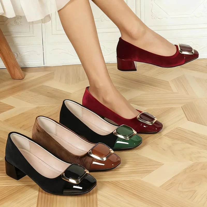 Women's Pumps Shoes for Women Dressy Low Heel Rush Hour Office Shoes Two Tone Womens Pumps Square Toe 2.4 Inch Chunky Heel Slip
Women's Pumps Shoes for Women Dressy Low Heel Rush Hour Office Shoes Two Tone Womens Pumps Square Toe 2.4 Inch Chunky Heel Slip