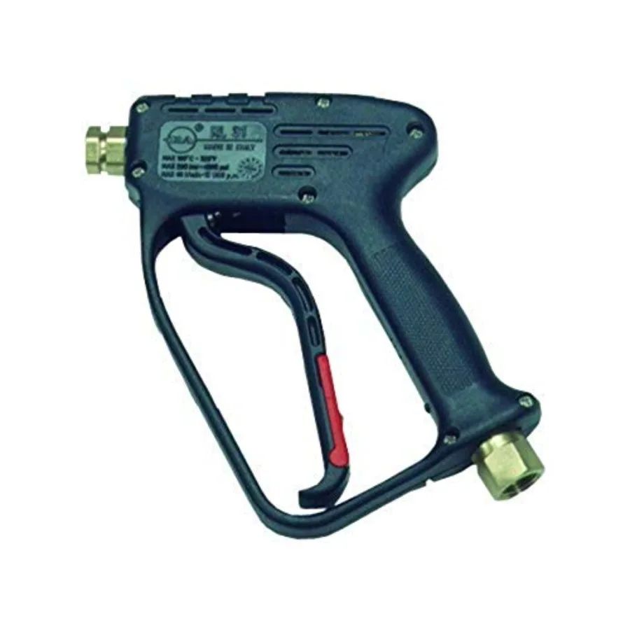 Rear Inlet Spray Gun for industrial cleaning, stainless steel body, black finish, high-flow 10.5 GPM at 5000 psi
Rear Inlet Spray Gun for industrial cleaning, stainless steel body, black finish, high-flow 10.5 GPM at 5000 psi