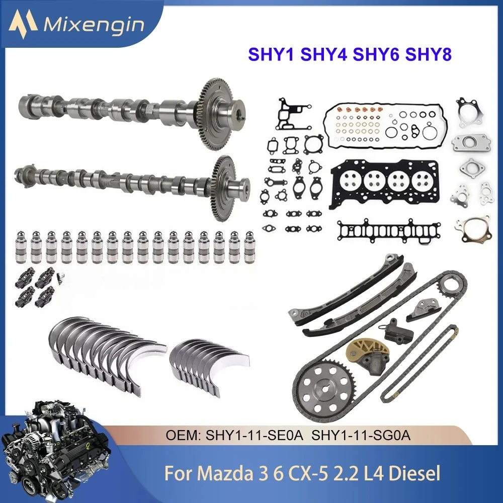 Коромысло подъемника клапана распределительного вала, комплект прокладок подшипника двигателя для Mazda 3 6 CX5 2,2T Diesel SHY1 SHY4 SHY6 SHY8 2012-2019
Коромысло подъемника клапана распределительного вала, комплект прокладок подшипника двигателя для Mazda 3 6 CX5 2,2T Diesel SHY1 SHY4 SHY6 SHY8 2012-2019