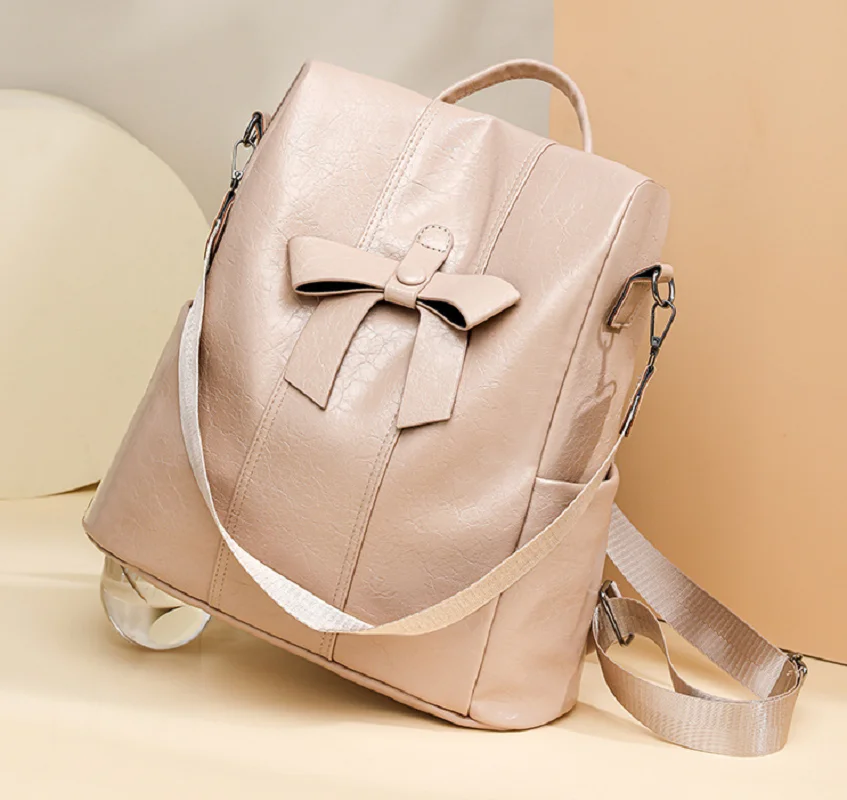 New Women's Fashion High Quality Soft Leather Travel Backpacks Large Capacity Anti Theft Shoulder Bags Notebook School Bag Totes
New Women's Fashion High Quality Soft Leather Travel Backpacks Large Capacity Anti Theft Shoulder Bags Notebook School Bag Totes