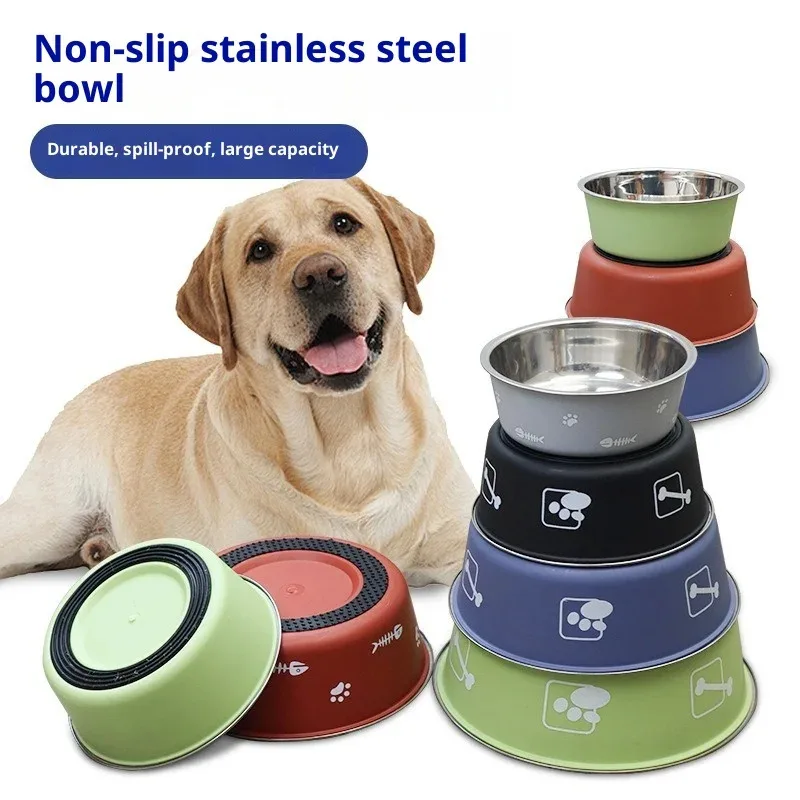 Double-Layer Stainless Steel Pet Bowl - Anti-Skid Non-Spill Food Dish, Elevated Feeder for Cats and Small Dogs (CE Certified)
Double-Layer Stainless Steel Pet Bowl - Anti-Skid Non-Spill Food Dish, Elevated Feeder for Cats and Small Dogs (CE Certified)