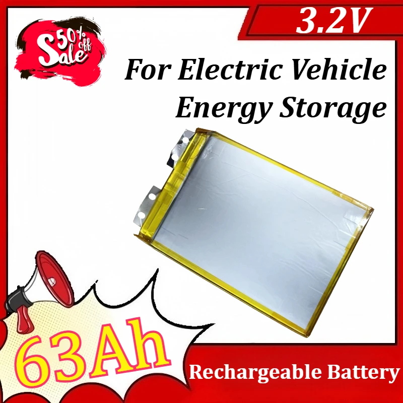 3.2V 63Ah Soft Pack Lithium Iron Polymer Phosphate Battery For Electric Vehicle Energy Storage
3.2V 63Ah Soft Pack Lithium Iron Polymer Phosphate Battery For Electric Vehicle Energy Storage