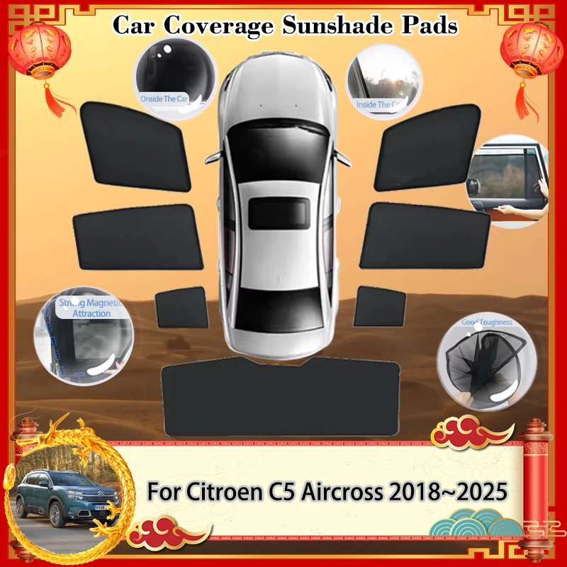 For Citroen C5 Aircross 2018~2025 2019 2020 5-door SUV Sunshade Visor Magnetic Sunshade blocking Curtain Privacy Shading Auto
For Citroen C5 Aircross 2018~2025 2019 2020 5-door SUV Sunshade Visor Magnetic Sunshade blocking Curtain Privacy Shading Auto