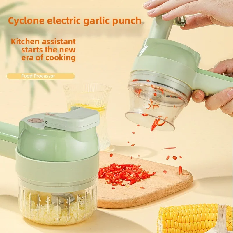5-in-1 Electric Food Chopper, Wireless Rechargeable Vegetable Cutter for Meat, Garlic, Pepper, Portable Kitchen Processor
5-in-1 Electric Food Chopper, Wireless Rechargeable Vegetable Cutter for Meat, Garlic, Pepper, Portable Kitchen Processor
