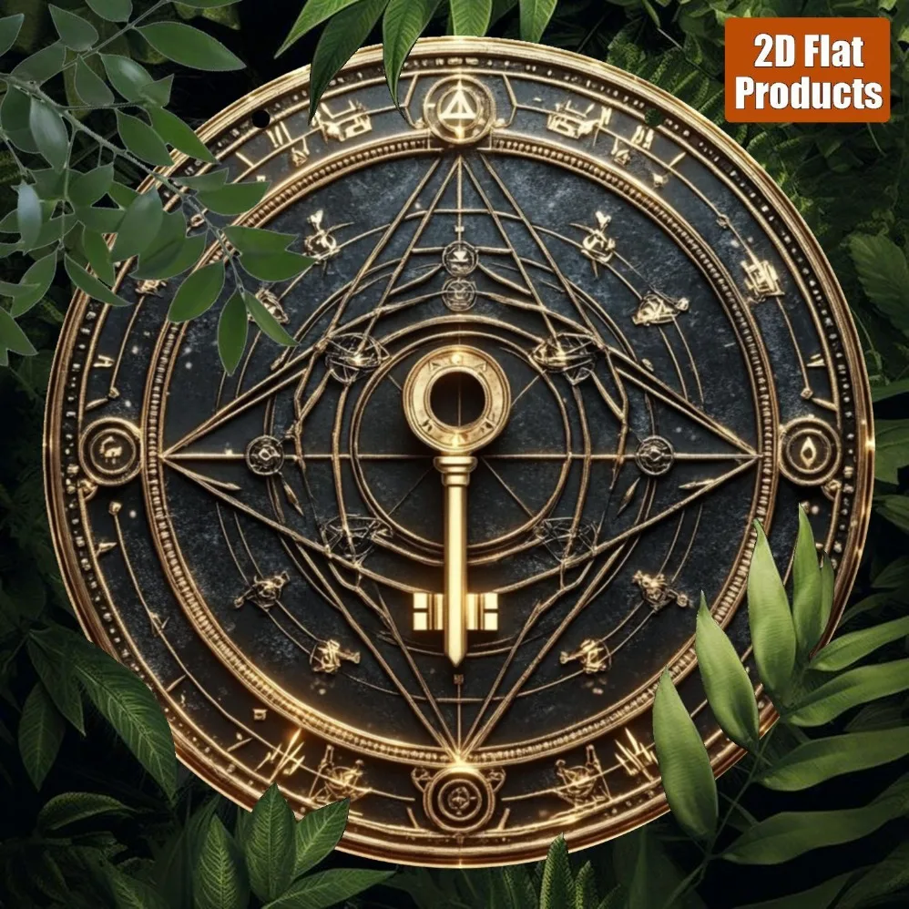 2D Flat,1pc Key &Compass Design Wall Plaque with Golden Accents,Mystical Home Decor for Kitchen,Office-Unique Gift for Holidays
2D Flat,1pc Key &Compass Design Wall Plaque with Golden Accents,Mystical Home Decor for Kitchen,Office-Unique Gift for Holidays