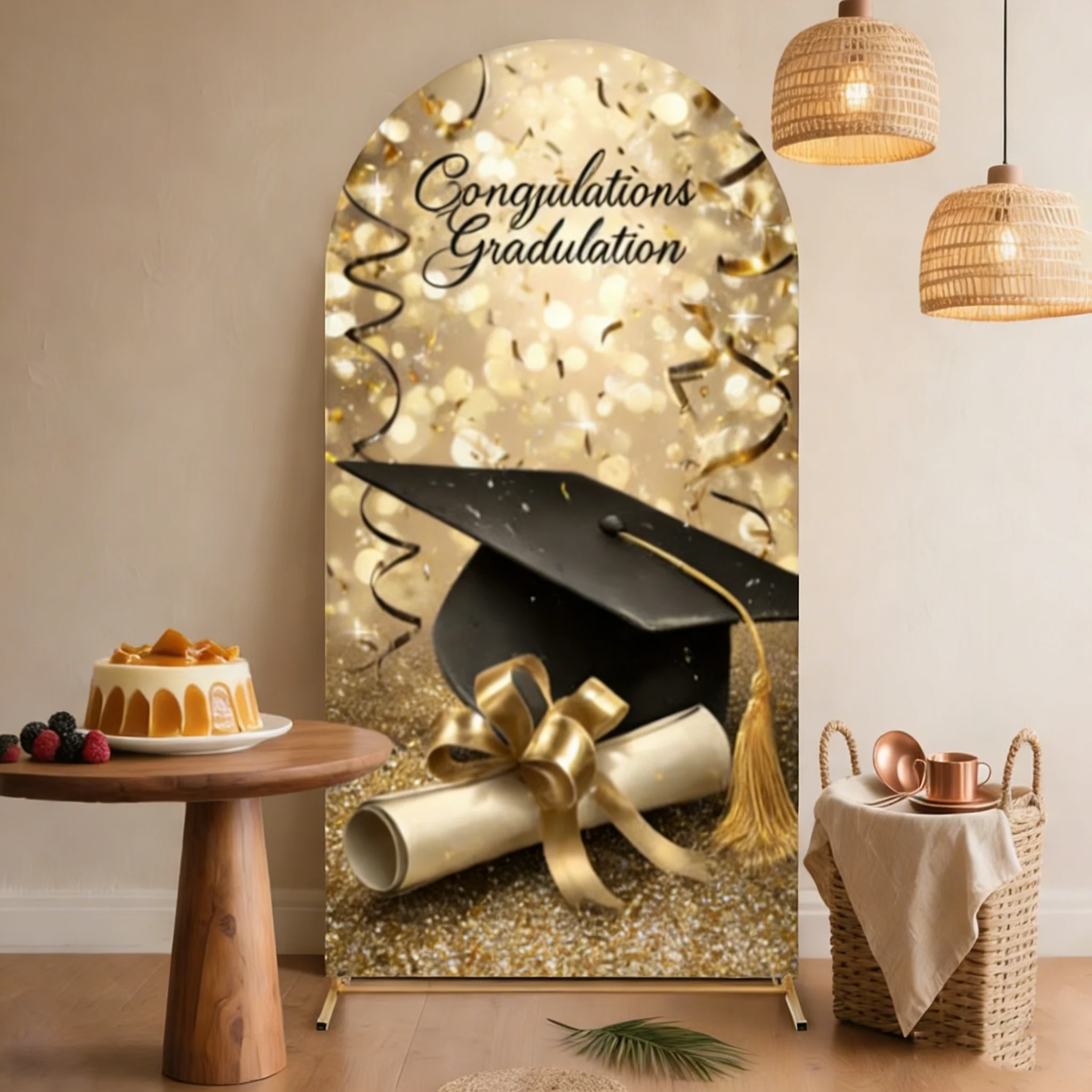 LS Custom 2-Sided Celebrate Grad Congratulations Graduation Season Party Covers Chiara Arch Wall Background Decor Backdrop
LS Custom 2-Sided Celebrate Grad Congratulations Graduation Season Party Covers Chiara Arch Wall Background Decor Backdrop