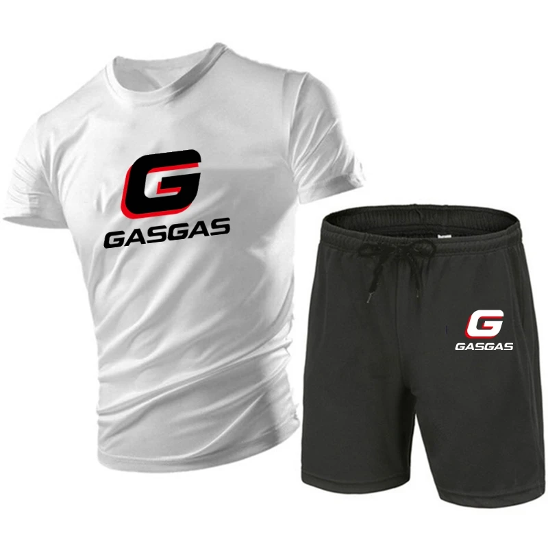 2025 Fashion Men's Sportswear Short Sleeve T-shirt And Sports Shorts Casual Summer Jogging Suit Gasgas Two-Piece Set
2025 Fashion Men's Sportswear Short Sleeve T-shirt And Sports Shorts Casual Summer Jogging Suit Gasgas Two-Piece Set