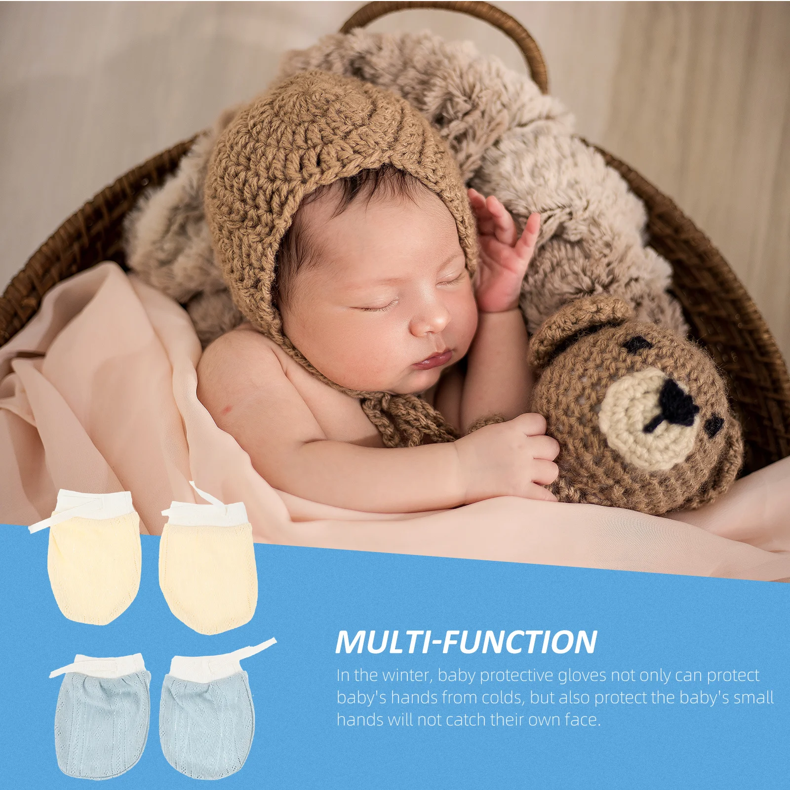 2Pairs Baby Mittens Cotton Anti-Scratch Soft Infant Gloves Protective Hand Cover Newborn Gift Baby Mitten Adorable Toddler Glove
2Pairs Baby Mittens Cotton Anti-Scratch Soft Infant Gloves Protective Hand Cover Newborn Gift Baby Mitten Adorable Toddler Glove