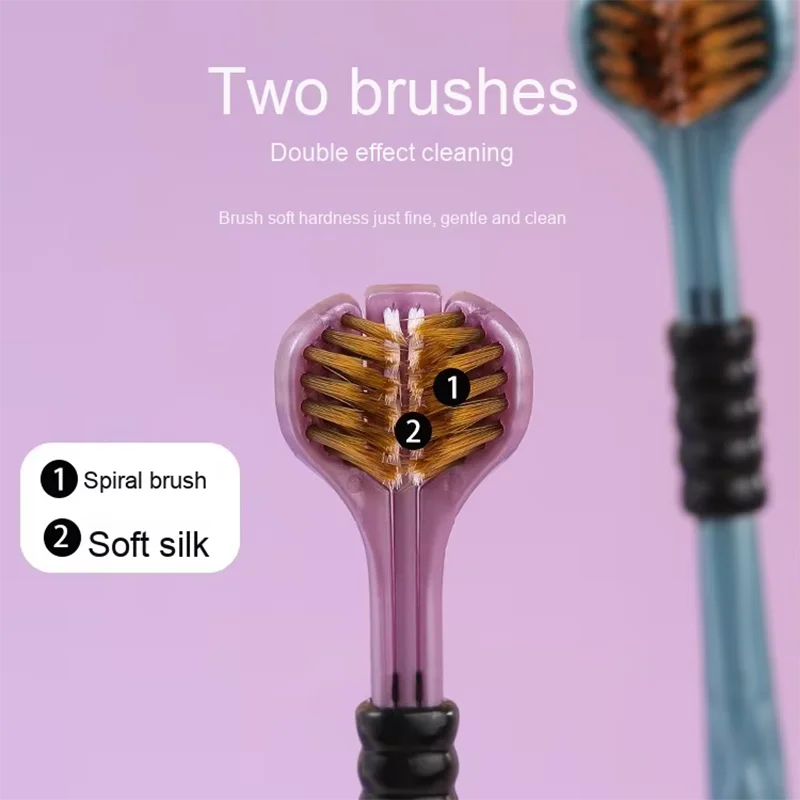 3D ручная зубная щетка для комплексной чистки, 3-сторонняя U-образная мягкая зубная щетка для семьи, эффективная чистящая зубная щетка для полости рта
3D ручная зубная щетка для комплексной чистки, 3-сторонняя U-образная мягкая зубная щетка для семьи, эффективная чистящая зубная щетка для полости рта