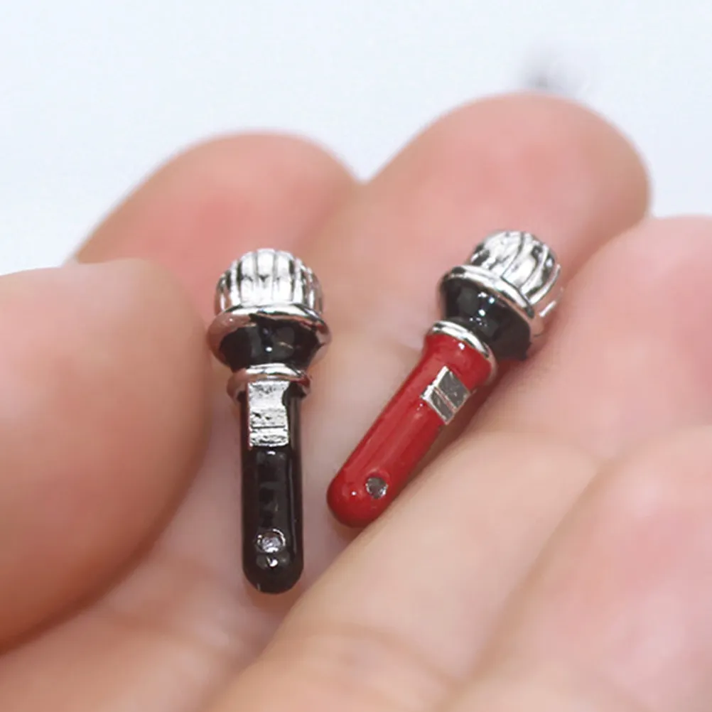 3Pcs Mini Microphone for Kids Metal Retro Design Decorative Accessory for Mini House Use Small Pretend Play Kit Black
3Pcs Mini Microphone for Kids Metal Retro Design Decorative Accessory for Mini House Use Small Pretend Play Kit Black