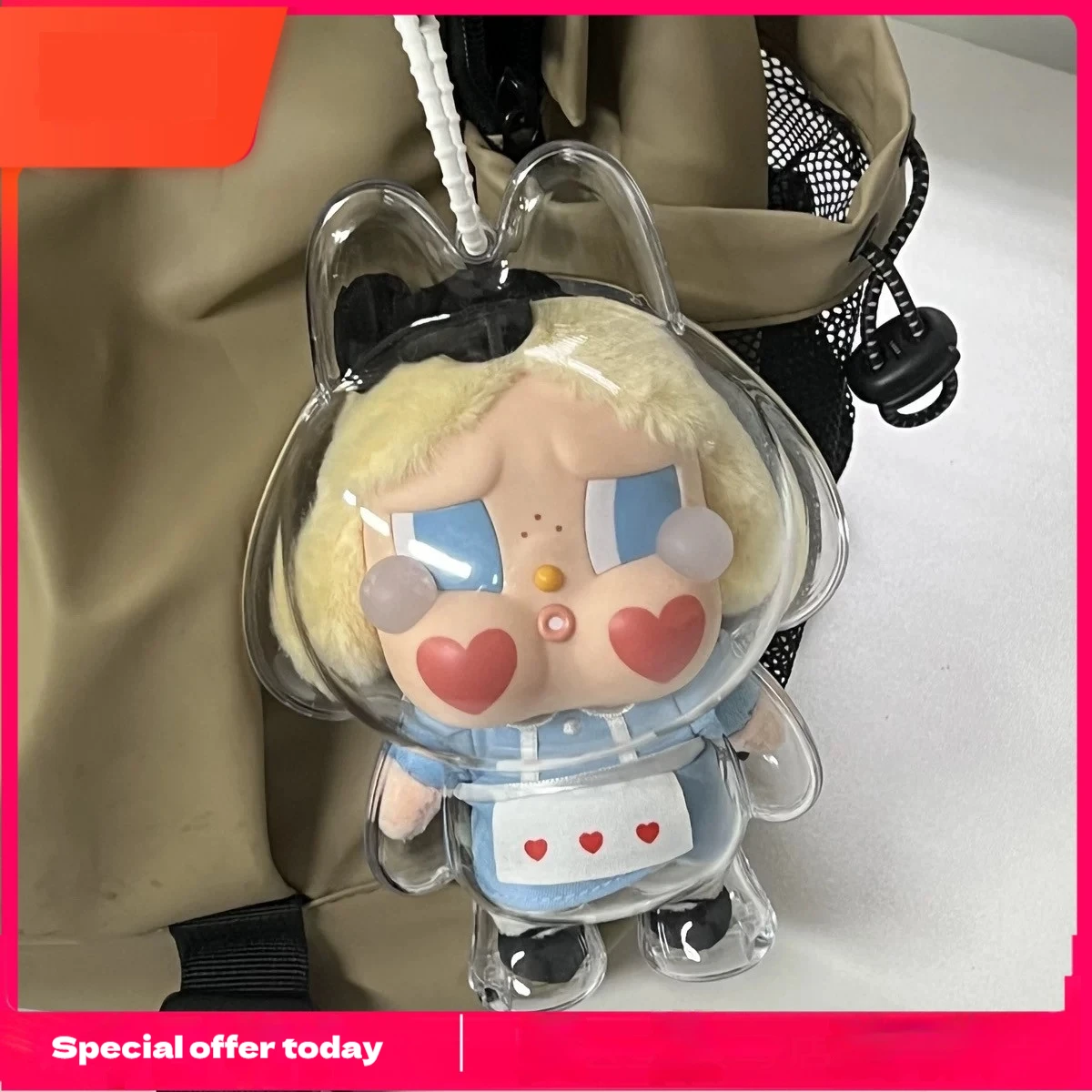 17 см Crybaby Series Crybaby, защитный чехол для детей, полностью прозрачный акриловый защитный чехол, прогулочная плюшевая сумка, аксессуар для куклы, без игрушек для кукол
17 см Crybaby Series Crybaby, защитный чехол для детей, полностью прозрачный акриловый защитный чехол, прогулочная плюшевая сумка, аксессуар для куклы, без игрушек для кукол