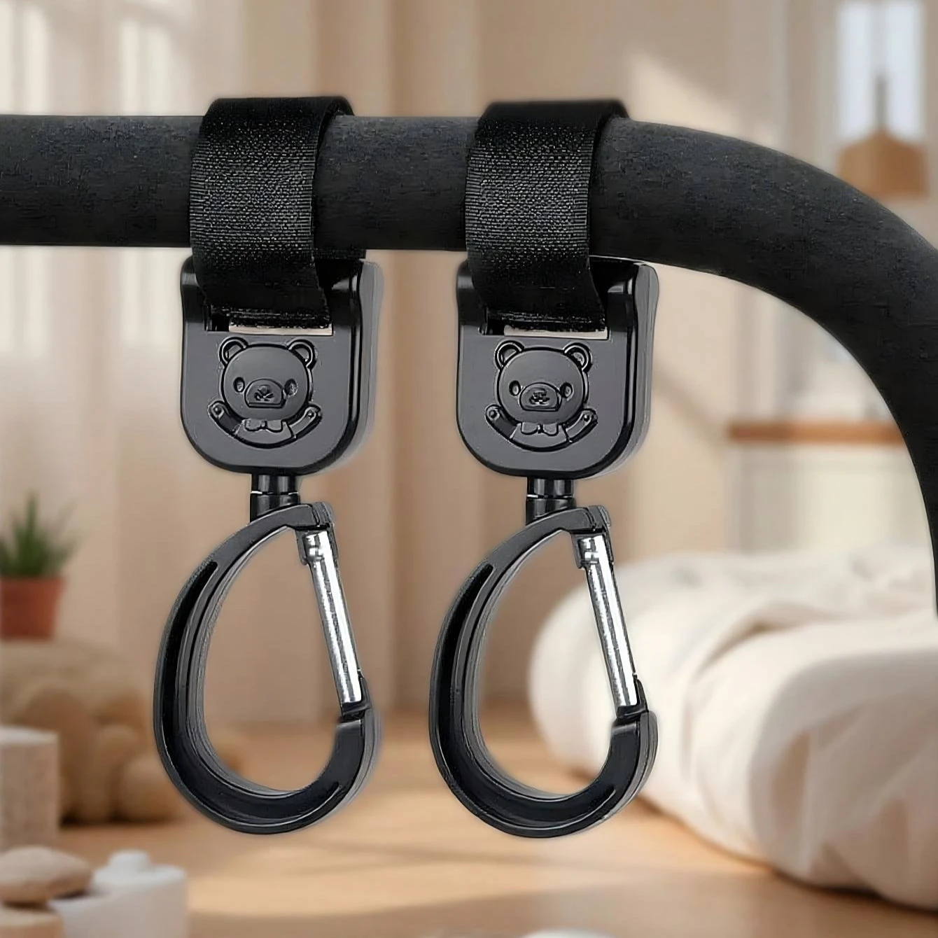 2pcs Cute Bear Baby Stroller Hook Pram Rotate 360 Degree Rotatable Cart Organizer Pram Hook Stroller Accessories
2pcs Cute Bear Baby Stroller Hook Pram Rotate 360 Degree Rotatable Cart Organizer Pram Hook Stroller Accessories