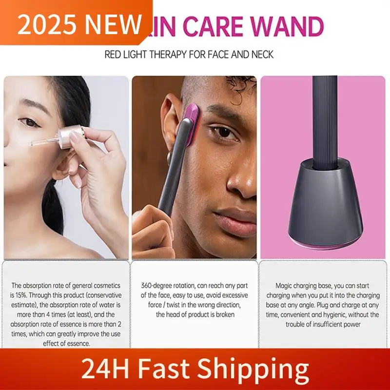 Therapeutic Warmth Face Massage Red LED Light 4-In-1 Skincare Tool Wand Reduce Wrinkles Anti-Aging Face Care Tools(Pink) Durable
Therapeutic Warmth Face Massage Red LED Light 4-In-1 Skincare Tool Wand Reduce Wrinkles Anti-Aging Face Care Tools(Pink) Durable