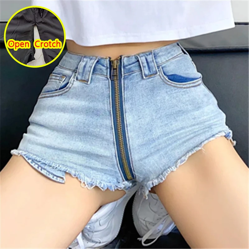 Woman Open Crotch Mini Jeans Sexy Zipper y2k Hot Pants High Rise Irregular Pocket Fashion Boyfriends Elastic Denim Club Wear
Woman Open Crotch Mini Jeans Sexy Zipper y2k Hot Pants High Rise Irregular Pocket Fashion Boyfriends Elastic Denim Club Wear