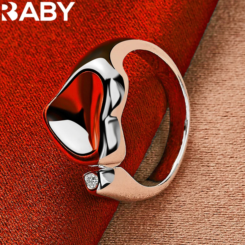 925 Sterling Silver Smooth Concave Heart Zircon Rings For Women Man Charm Wedding Engagement Fashion Party Popular Jewelry
925 Sterling Silver Smooth Concave Heart Zircon Rings For Women Man Charm Wedding Engagement Fashion Party Popular Jewelry