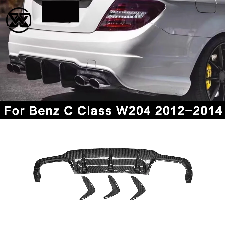Carbon Fiber Rear Bumper Diffuser For Mercedes-Benz C Class W204 C63 AMG C300 2012-2014 Rear Lip Spoiler Splitter Body Kit
Carbon Fiber Rear Bumper Diffuser For Mercedes-Benz C Class W204 C63 AMG C300 2012-2014 Rear Lip Spoiler Splitter Body Kit