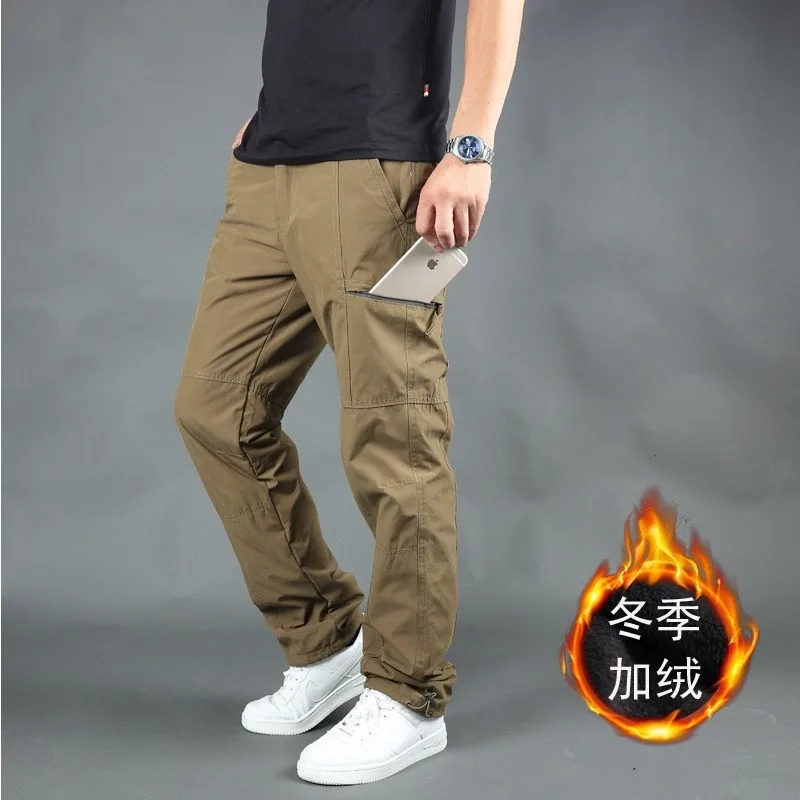 Winter Cotton Pants Men's Velvet Thickened Warm Windproof Casual Pants Loose Large Size Overalls Overalls Pants
Winter Cotton Pants Men's Velvet Thickened Warm Windproof Casual Pants Loose Large Size Overalls Overalls Pants