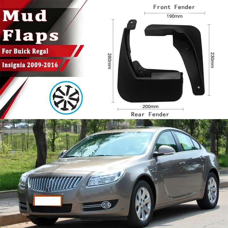 4pcs Car Mud Flaps Fender for Buick Regal Insignia 2009-2016 Automotive Mudguards, Waterproof, Mud Splashing Prevent Accessories
4pcs Car Mud Flaps Fender for Buick Regal Insignia 2009-2016 Automotive Mudguards, Waterproof, Mud Splashing Prevent Accessories