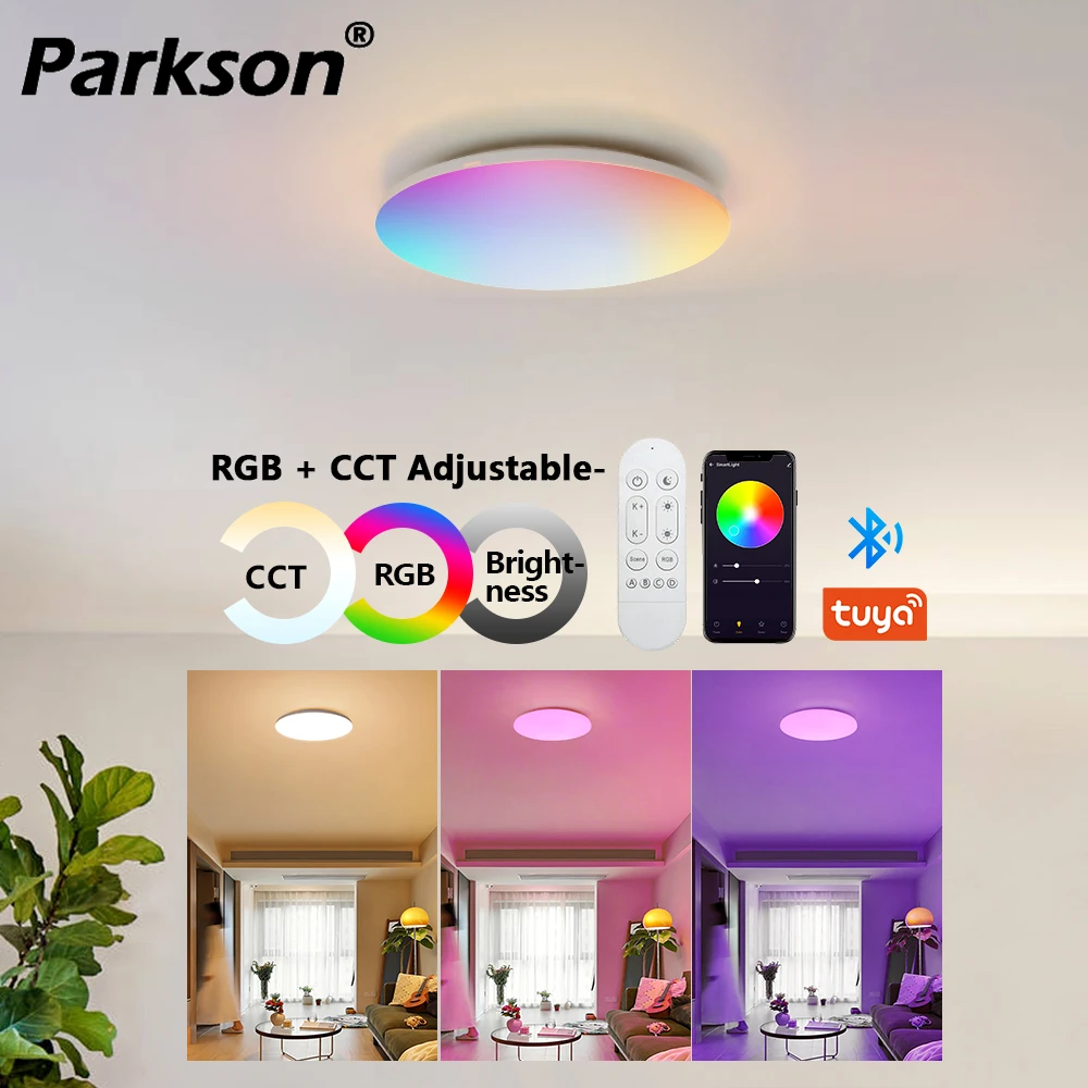 Intelligent WiFi Bluetooth TUYA Remote Control Acryl Ceiling Light 220V RGB Indoor Lighting Colorful Modern Voice Music Control
Intelligent WiFi Bluetooth TUYA Remote Control Acryl Ceiling Light 220V RGB Indoor Lighting Colorful Modern Voice Music Control