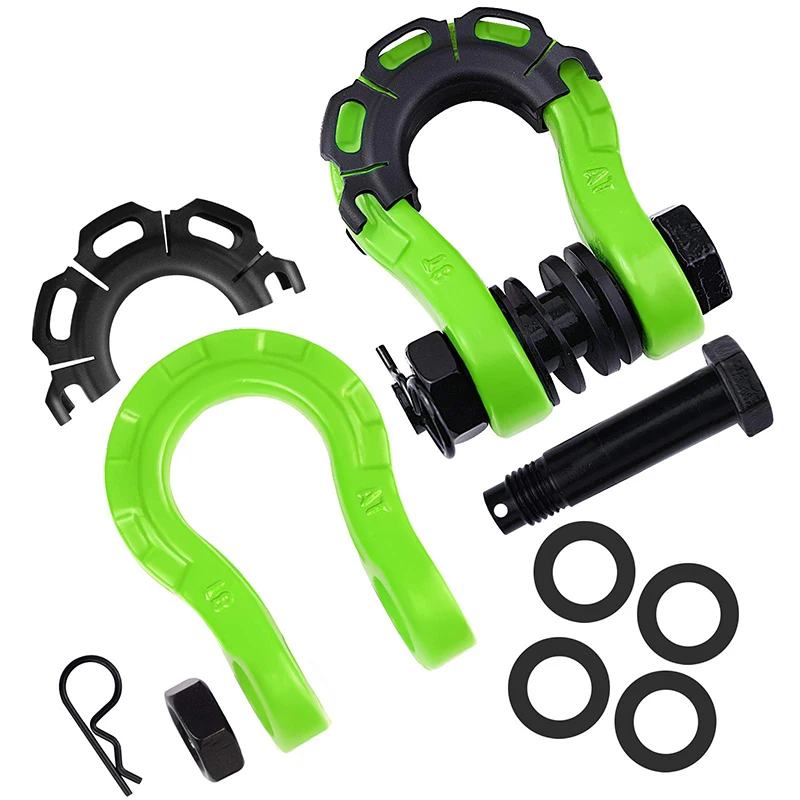 2Pcs Shackles Upgrade 3/4" D Ring Shackle 70000 lbs Break Strength for Use with Tow Strap Winch Off-Road Truck Vehicle Recovery
2Pcs Shackles Upgrade 3/4" D Ring Shackle 70000 lbs Break Strength for Use with Tow Strap Winch Off-Road Truck Vehicle Recovery