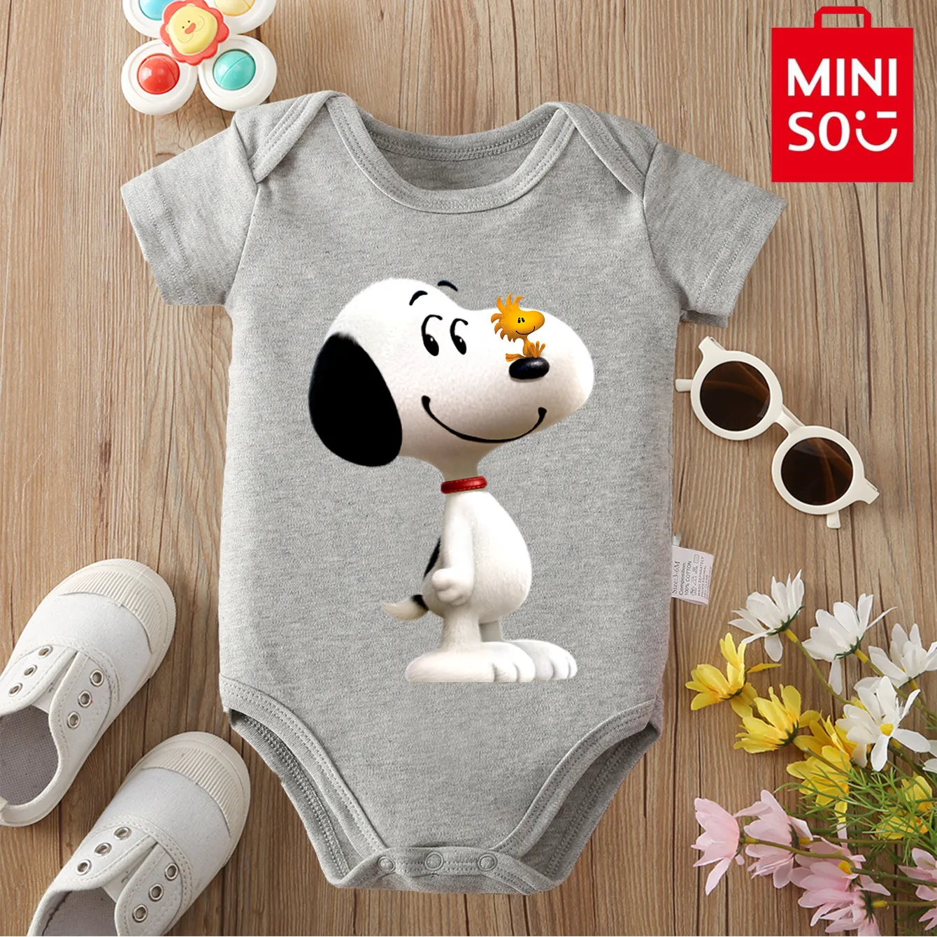 Pure Cotton SNOOPY&MINISO Cloths Cute Exquisite Print Onesie Bodysuit for Baby Comfortable Jumpsuit for 0 To 12 Months Newborn
Pure Cotton SNOOPY&MINISO Cloths Cute Exquisite Print Onesie Bodysuit for Baby Comfortable Jumpsuit for 0 To 12 Months Newborn