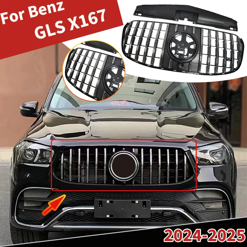 Racing Grills for Mercedes Benz GLS X167 2024-2025 GLS400 GLS450 GLS580 GT Style Front Bumper Mesh Grill Grille Guard Cover Trim
Racing Grills for Mercedes Benz GLS X167 2024-2025 GLS400 GLS450 GLS580 GT Style Front Bumper Mesh Grill Grille Guard Cover Trim