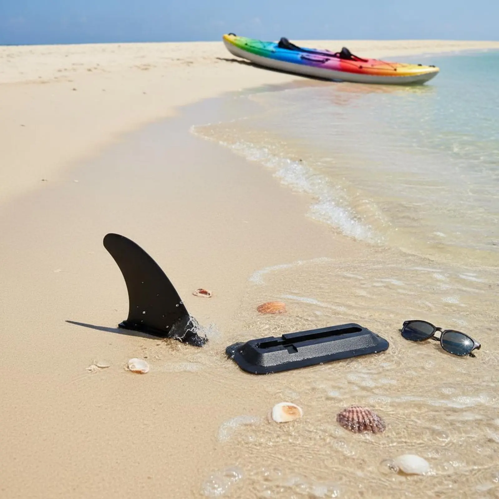 Snap-in Kayak Rudder Kit Improves Stability Detachable Paddleboard Fin Board Part Shallow Water Compatible for Paddleboarding
Snap-in Kayak Rudder Kit Improves Stability Detachable Paddleboard Fin Board Part Shallow Water Compatible for Paddleboarding
