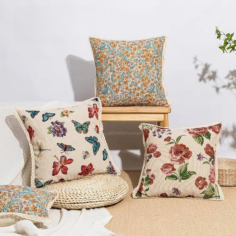 European Style Floral Embroidered Pillowcase Living Room Sofa Cushion Cover Sample Room Home Textile Art Decorative Throw Pillow
European Style Floral Embroidered Pillowcase Living Room Sofa Cushion Cover Sample Room Home Textile Art Decorative Throw Pillow