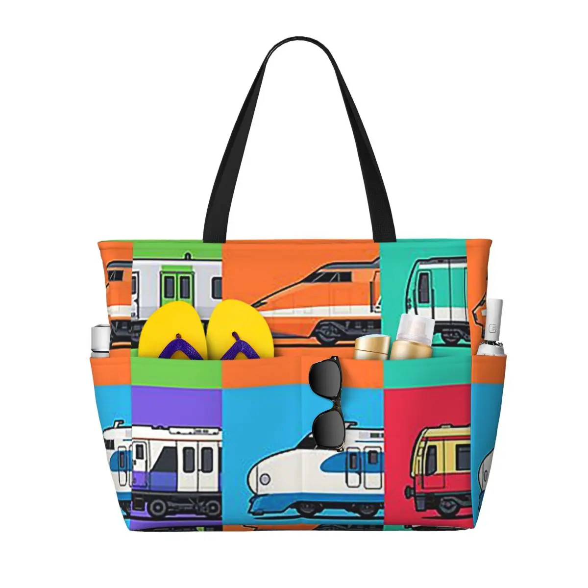 World Trains Grid Pattern Beach Tote Bag Sport Gym Yoga Duffle Large Tote Bag Women Travel Bag Fitness bag
World Trains Grid Pattern Beach Tote Bag Sport Gym Yoga Duffle Large Tote Bag Women Travel Bag Fitness bag