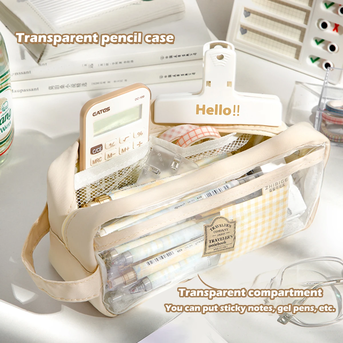 Kawaii Pencil Case Transparent Pen Bag Waterproof PVC Pouch Waterproof Box for Girls Cute School Supplies Korea Stationery
Kawaii Pencil Case Transparent Pen Bag Waterproof PVC Pouch Waterproof Box for Girls Cute School Supplies Korea Stationery