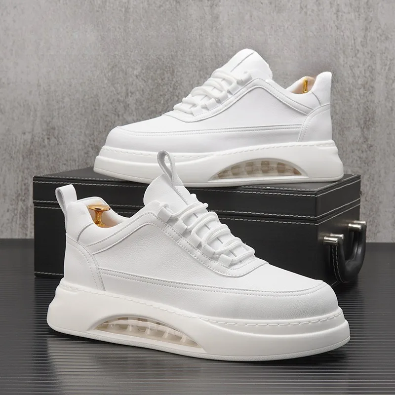 Men Sneakers 2024 New Fashion Casual Shoes Comfortable Air Cushion Platform Running Shoes White High Top Lace Up Vulcanize Shoes
Men Sneakers 2024 New Fashion Casual Shoes Comfortable Air Cushion Platform Running Shoes White High Top Lace Up Vulcanize Shoes