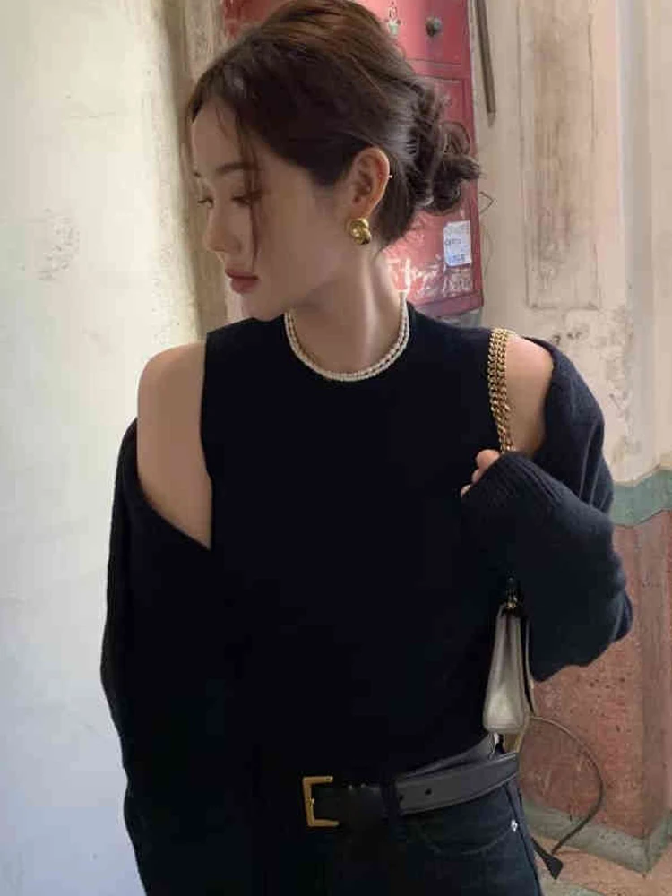 Chic round Ne ort Knitted Sweater Women's Base Layer Tank Top+Sexy oulder Bared ort Sle Two-Piece Set for Autumn Wi...
Chic round Ne ort Knitted Sweater Women's Base Layer Tank Top+Sexy oulder Bared ort Sle Two-Piece Set for Autumn Wi...