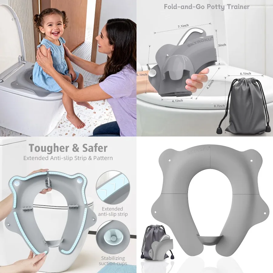 Складное сиденье для унитаза, портативное и противоскользящее дорожное сиденье для приучения к горшку для малышей с безопасным материалом, легко чистится и компактное
Складное сиденье для унитаза, портативное и противоскользящее дорожное сиденье для приучения к горшку для малышей с безопасным материалом, легко чистится и компактное