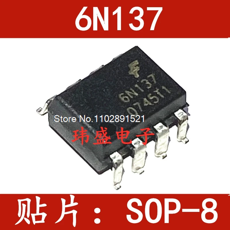 (20PCS/LOT) 6N137S 6N137M 6N137 2.54MM SOP-8
(20PCS/LOT) 6N137S 6N137M 6N137 2.54MM SOP-8