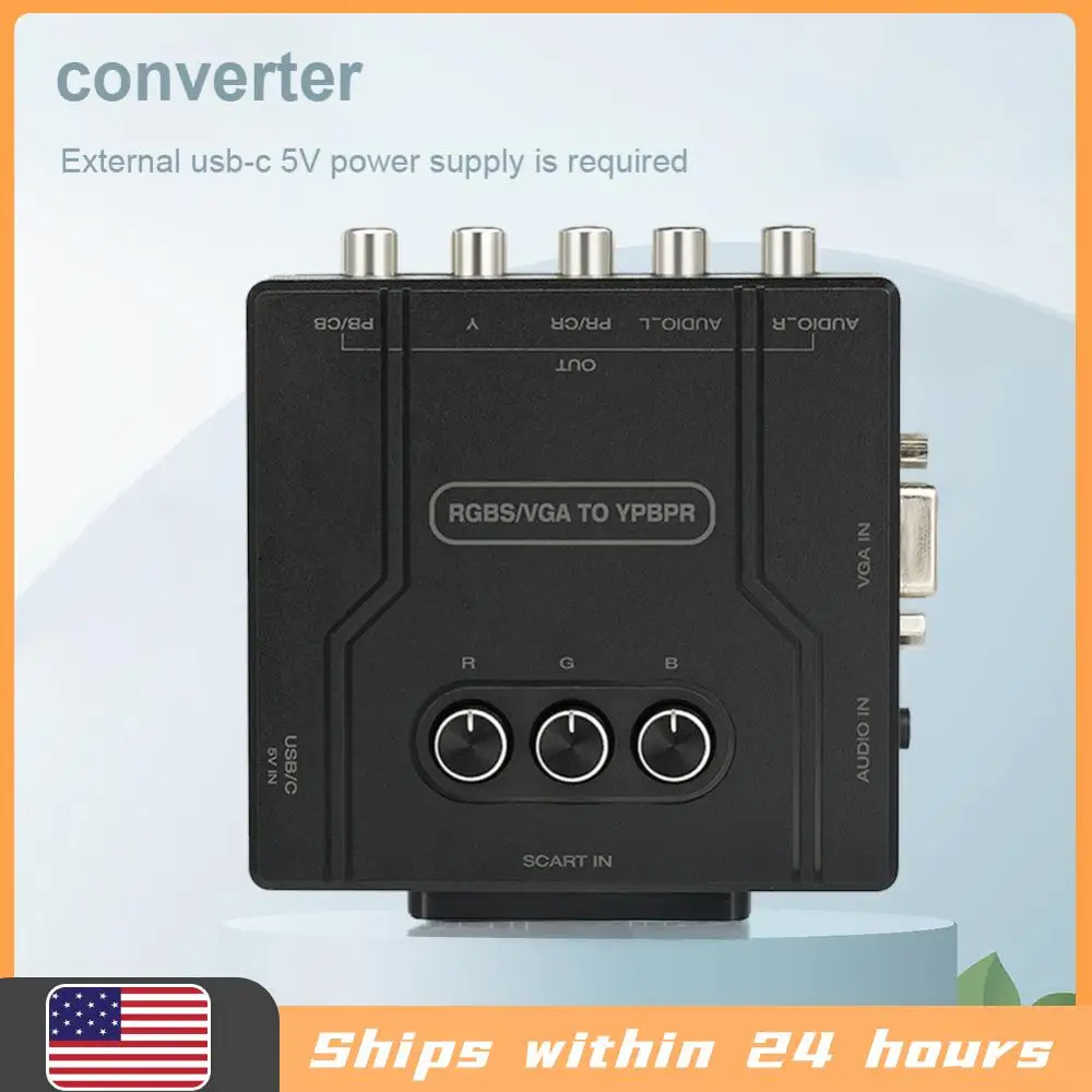 Конвертер RGBS в компонентный видеосигнал (Color Difference Component Converter) для игровых консолей: RGBS VGA SCART в YPBPR, видеоадаптер
Конвертер RGBS в компонентный видеосигнал (Color Difference Component Converter) для игровых консолей: RGBS VGA SCART в YPBPR, видеоадаптер