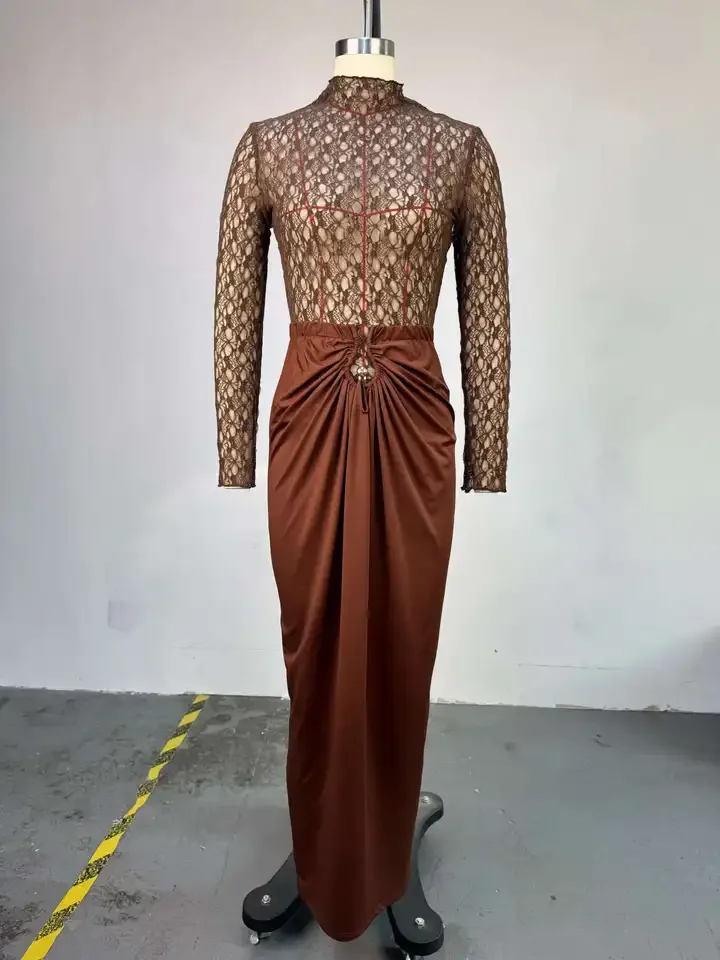 Two Piece Outfits Women Autumn New Sweet and Fresh Long Sleeve High Collar Lace Shirt High Waist Wrap Dresses Two Piece Set
Two Piece Outfits Women Autumn New Sweet and Fresh Long Sleeve High Collar Lace Shirt High Waist Wrap Dresses Two Piece Set