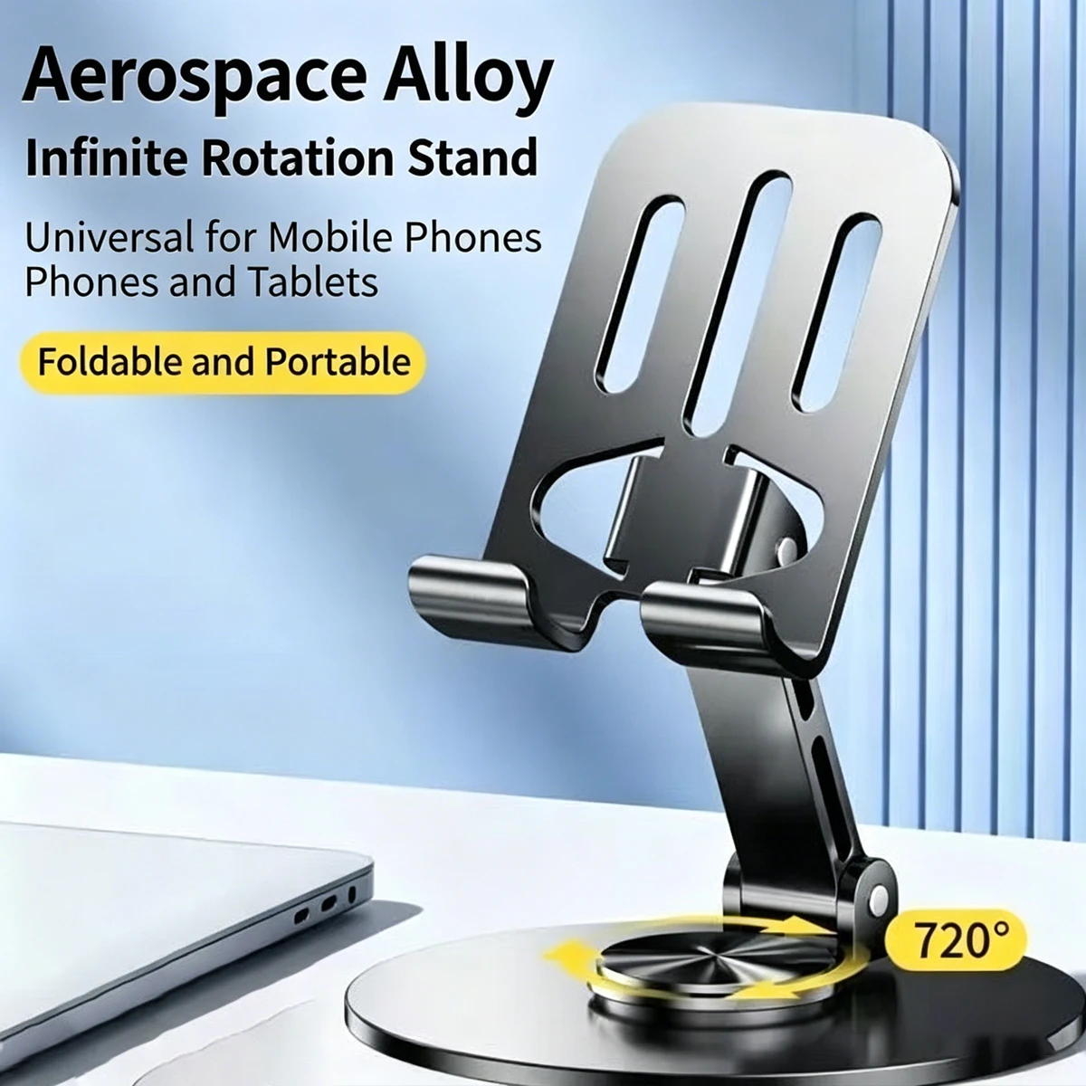All-Metal Mobile Phone Stand, 360-Degree Rotating Foldable Phone Holder, Shockproof Desktop Live Streaming Cooling Stand, Universal Metal Stand
All-Metal Mobile Phone Stand, 360-Degree Rotating Foldable Phone Holder, Shockproof Desktop Live Streaming Cooling Stand, Universal Metal Stand