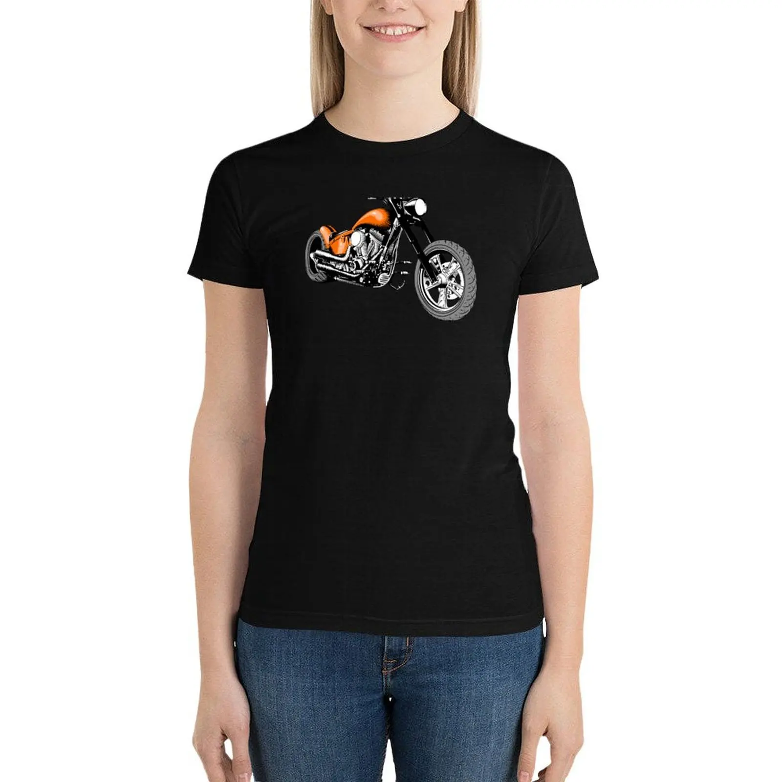 HD Softail Motorcycle, Orange T-Shirt vintage clothes animal print shirt for girls summer clothes t shirt Women
HD Softail Motorcycle, Orange T-Shirt vintage clothes animal print shirt for girls summer clothes t shirt Women