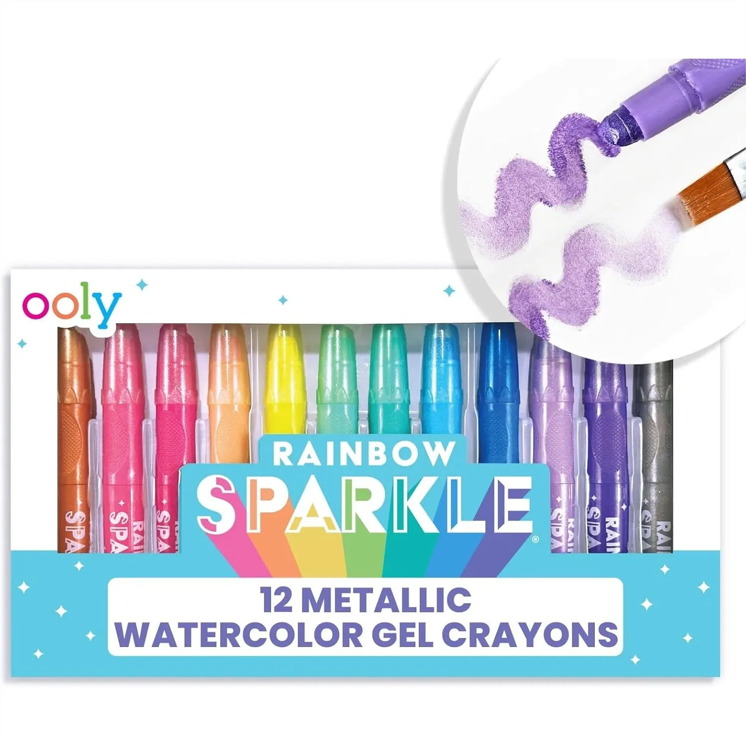 Rainbow Sparkle Metallic Watercolor Gel Crayons, 12 Glitter Markers for Kids Drawing with Twistable Design
Rainbow Sparkle Metallic Watercolor Gel Crayons, 12 Glitter Markers for Kids Drawing with Twistable Design