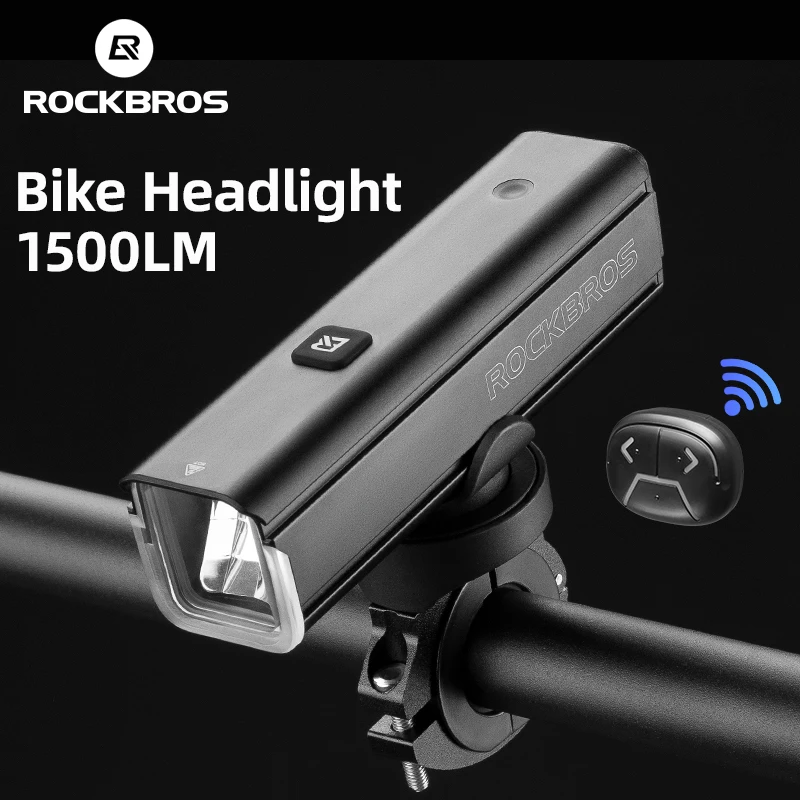 ROCKBROS 1500LM Bicycle Light Remote Control IPX6 Type-C Bike Front Light Handlebar Lamp Flashlight MTB Road Cycling Headlights
ROCKBROS 1500LM Bicycle Light Remote Control IPX6 Type-C Bike Front Light Handlebar Lamp Flashlight MTB Road Cycling Headlights